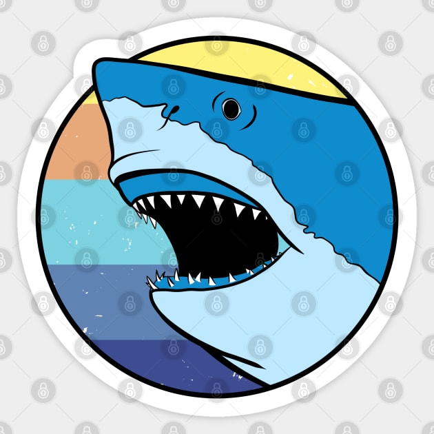 shark jaws Sticker by Kuchinska design